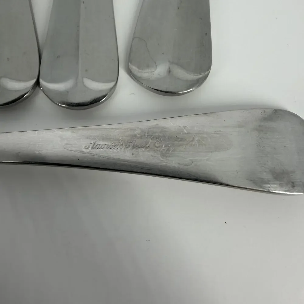 4X SF Cooper Bros QUEEN ANNE Stainless Salad Forks England